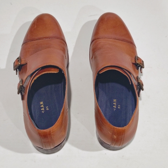 Cole Haan Men\'s Tan Leather Monk Strap Shoes Size 10M main image 5